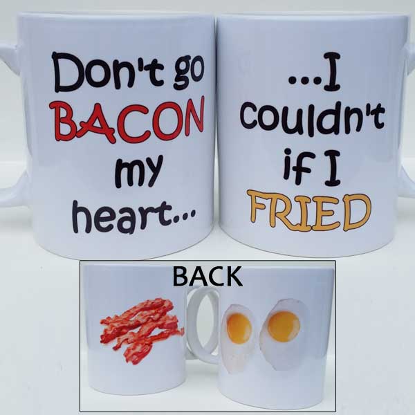 Printed Mug - Bacon And Egg (2 Mugs)