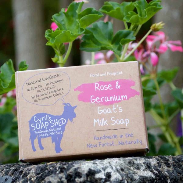 Rose & Geranium Goats Milk Soap